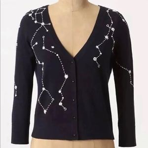 Anthropologie Moth Kites & Constellations Cardigan